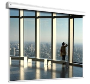 Ekran ścienny elektrycznie rozwijany Adeo Alumid 450x340cm, 4:3/16:9/16:10, VisionWhite