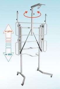 Uniwersalna podstawa jezdna z wysięgnikiem na projektor i regulacją wysokości VIS-RW50