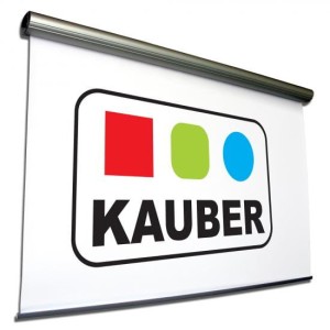 Ekran elektrycznie rozwijany Kauber MIDKING 700x525cm, 4:3/16:9 White Ice
