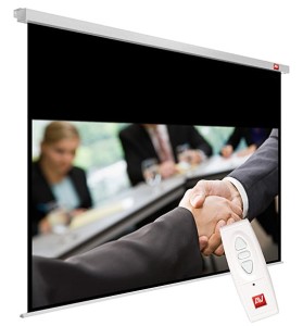 Ekran elektrycznie rozwijany w obudowie Magnum AVTek Business Electric 300P